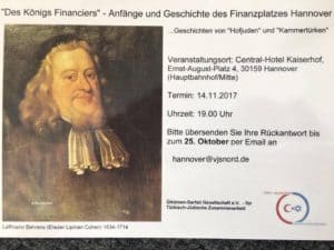 Workshop - „Des Königs Financiers“ @ Central-Hotel Kaiserhof